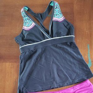Athleta Womens Cozumel Twist Back Tankini Top